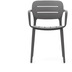 Nosh Morella Outdoor-Stuhl aus grauem Kunststoff