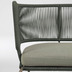 Nosh Nadin 2-Sitzer Sofa mit grnem Seil und verzinktem Stahl 135 cm