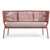Nosh Nadin 2-Sitzer Sofa mit Seil in Terrakotta-Farbe und verzinktem Stahl 135 cm