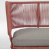 Nosh Nadin 2-Sitzer Sofa mit Seil in Terrakotta-Farbe und verzinktem Stahl 135 cm