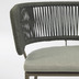 Nosh Nadin Stuhl mit grnem Seil und verzinktem Stahl