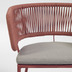 Nosh Nadin Stuhl mit Seil in Terrakotta-Farbe und verzinktem Stahl