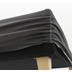 Nosh Nikos hohes Bettgestell in Schwarz und Beine aus massivem Buchenholz fr Matratze von 150
