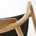 Nosh Nina Stuhl aus massivem Akazienholz und Seil in Schwarz