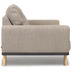 Nosh Noa 3-Sitzer Sofa beige mit Beinen naturbelassen 230 cm