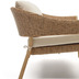 Nosh Pola Set 2-Sitzer-Sofa + 2 Sesseln massiver Eukalyptus FSC Kunstrattan natrliches Finish
