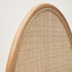 Nosh Quiterie rundes Bettkopfteil aus Rattan mit natrlichem Finish 90 cm