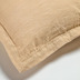 Nosh Rut Kissenbezug aus Leinen und Baumwolle beige 45 x 45 cm