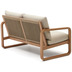 Nosh Sacaleta 2-Sitzer-Sofa aus massivem Eukalyptusholz 142 cm
