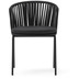 Nosh Saconca Stuhl outdoor aus Seil und Stahl mit Finish in Schwarz