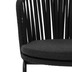 Nosh Saconca Stuhl outdoor aus Seil und Stahl mit Finish in Schwarz