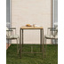 Nosh Salguer Hochtisch Outdoor massives Akazienholz Stahl in Braun 70 x 70 cm FSC 100%