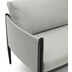 Nosh Satuna Set aus 2-Sitzer-Sofa, 2 Sesseln und Couchtisch aus Metall mit mattem Finish