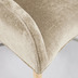 Nosh Sessel Bobly aus beiger Chenille und Holzbeinen mit natrlichem Finish