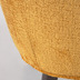 Nosh Sessel Bobly aus senffarbiger Chenille und Holzbeinen mit Wenge-Finish
