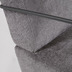 Nosh Sessel Gamer aus grauer Chenille und Metall mit schwarzer Lackierung