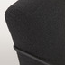 Nosh Sessel Gamer mit schwarzem Boucl-Bezug und Metall mit schwarzer Lackierung