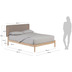 Nosh Shayndel Bett aus massivem Kautschukholz fr Matratze von 160 x 200 cm