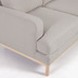 Nosh Sofa Mihaela fr 3 Sitzer mit Chaise Longue rechts mit Boucl-Bezug in Grau 264 cm