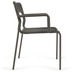 Nosh Stapelbarer Stuhl Cailin aus grnem Seil und Beinen aus verzinktem Stahl dunkelgrn lackie