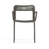 Nosh Stapelbarer Stuhl Cailin aus grnem Seil und Beinen aus verzinktem Stahl dunkelgrn lackie