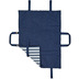 Nosh Tabby tragbare Decke fr Haustiere 100% Baumwolle kombiniert Streifen 60 x 80 cm