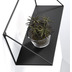 Nosh Teg Wandregal Dreieck aus Stahl mit schwarzem Finish 40 x 20 cm
