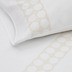 Nosh Teia Set aus Bettdeckenbezug und Kissenhlle aus Baumwollperkal mit aufgesticktem Blumenmo