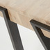 Nosh Thinh Schreibtisch massives Akazienholz und Stahlbeine mit schwarzem Finish 125 x 60 cm