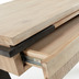 Nosh Thinh Schreibtisch massives Akazienholz und Stahlbeine mit schwarzem Finish 125 x 60 cm