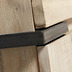 Nosh Thinh Sideboard 4 Tren und 2 Schubladen massive Akazie und Stahl schwarz 184 x 98 cm