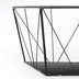 Nosh Tilo Couchtisch aus Glas und Struktur aus Stahl mit schwarzem Finish 60 x 60 cm