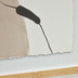 Nosh Toroella abstraktes Bild wei und braun 50 x 70 cm