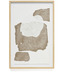 Nosh Torroella abstraktes Bild grau und braun 60 x 90 cm