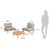 Nosh Viridis Set, bestehend aus 2 Sessel und Tisch FSC 100%