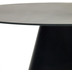 Nosh Wilshire runder Tisch getempertes Glas und Metall mit schwarzem Finish  120 cm
