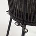Nosh Yanet Stuhl aus Seil in Schwarz mit Beinen aus verzinktem Stahl