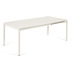 Nosh Zaltana ausziehbarer Outdoor-Tisch aus Aluminium mattweier 140 (200) x 90 cm