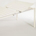 Nosh Zaltana ausziehbarer Outdoor-Tisch aus Aluminium mattweier 180 (240) x 100 cm