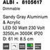 Nova Luce Deckenleuchte ALBI LED Grau Matt