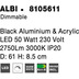 Nova Luce Deckenleuchte ALBI LED Schwarz