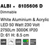 Nova Luce Deckenleuchte ALBI LED Wei