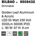 Nova Luce Deckenleuchte BILBAO LED Blattgold