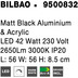 Nova Luce Deckenleuchte BILBAO LED Schwarz
