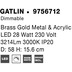 Nova Luce Deckenleuchte GATLIN LED Messing Gold