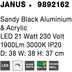 Nova Luce Deckenleuchte JANUS LED Schwarz matt