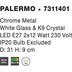 Nova Luce Deckenleuchte PALERMO E27 Wei/Chrom