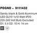 Nova Luce Deckenleuchte POGNO GU10 Schwarz, Gold