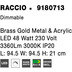 Nova Luce Deckenleuchte RACCIO LED Gold