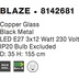Nova Luce Pendelleuchte BLAZE E27 Kupfer
